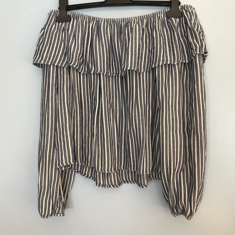 Off the Shoulder Ruffle Summer Top